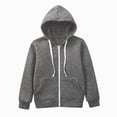thumbnail image 5 of Staki Kids Heavyweight Zip Up Hoodie Jacket Premium Kangaroo Pocket Long Sleeve Durable Everyday Sweater 3-12Y(Gray,6-7 Years), 5 of 5