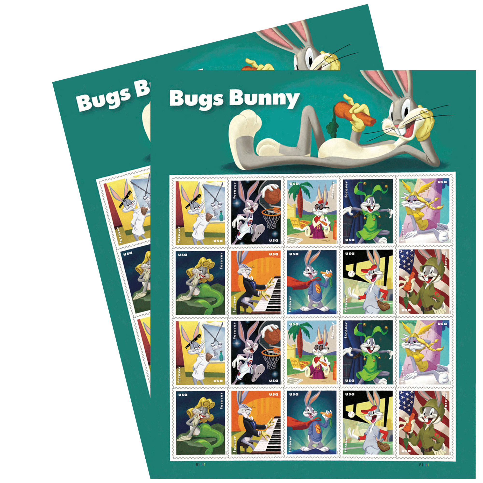 Papercraft Stamps 2 Sheets of 2040 Stamps Total 40 Postcard Stamps