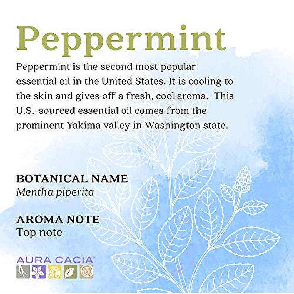 Aura Cacia Peppermint Essential Oil 4 fl oz 188840 OC