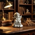 thumbnail image 5 of Resin Cherub Angel Figurines Set 4 Cute Praying Reading Cupid Statue Shelf Kitchen Desk Tabletop Home Decor Memorial Gift, 5 of 7