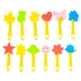 thumbnail image 3 of BRIGHTFUFU 12 Uds DIY juguetes de sello surtidos pinceles de graffiti herramientas de dibujo a mano divertido sello cepillo accesorios educativos patrón mixto, 3 of 7