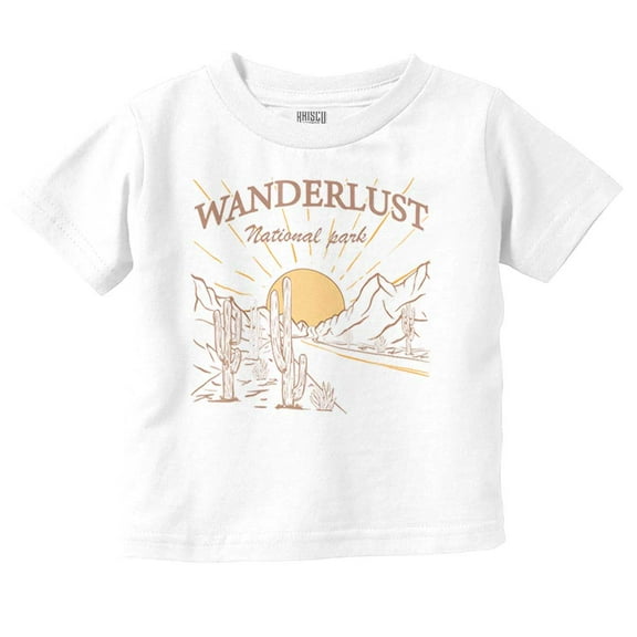 Vintage Wanderlust National Park Toddler Boy Girl T Shirt Infant Toddler Brisco Brands 6M