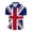 1#Blue592, variant on XIAOCHA Mens T Shirt British Themed Union Jack Graphic Short Sleeve Sporty Casual Polo Shirt