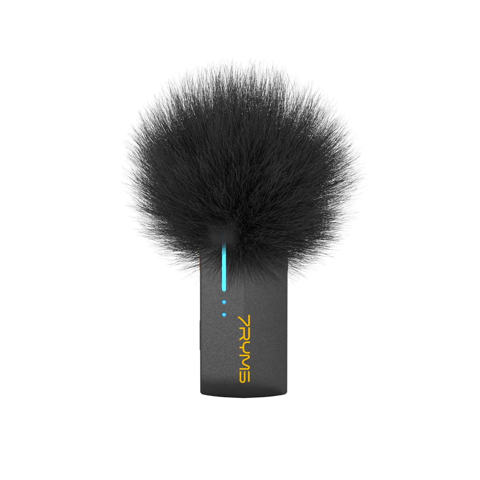 7RYMS iRay DW40 Wireless Lavalier Microphone with Four Transmitters One Charging Case Support AI Denoise, 48kHz/24bit Recording for Video Vlog, Interview, Live Streaming, Podcasting-Black