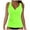 Green, variant on yueewhu Women's Tankini Top Tummy Control Bathing Suits Sexy V Neck Crossover Swim Top Only (Yellow, L)