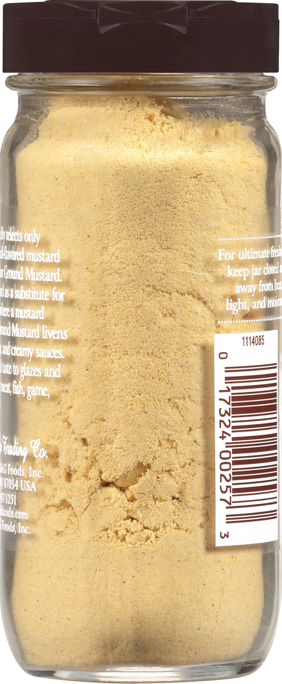 (3 pack) Spice Islands Ground Mustard, Kosher, 1.8 oz