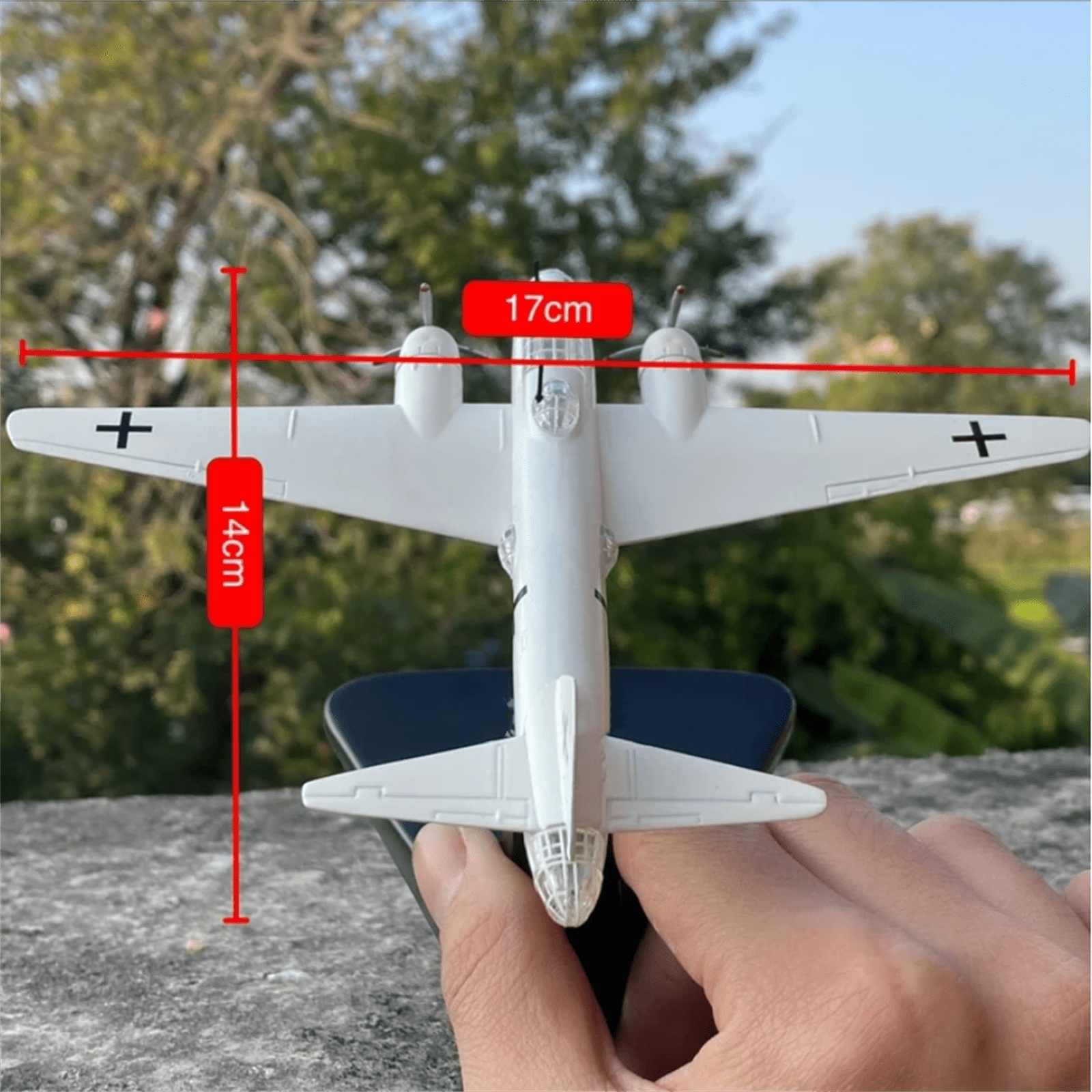 Retro 1:144 Scale G4M Bomber Peace Negotiator Aircraft Model Elegant Decoration Toy for Enthusiasts