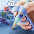 thumbnail image 1 of 4 Pcs Poignées de Crayon pour Enfants Aide à l'Écriture Outil de Correction de Posture, 1 of 2