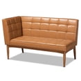thumbnail image 6 of Bowery Hill Tan Walnut Brown Finished Wood 5-Piece Dining Nook Set, 6 of 12