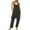 501_Black, variant on Jumpsuits for Women's Casual Sleeveless V Neck Spaghetti Strap Overalls Long Pants Romper With Two Pockets Women's Pants Dark Blue