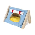 thumbnail image 4 of Cama para cobayas, escondite para cobayas, lugar de refugio, jaulas cálidas, accesorios, nido para hámster, casa para jugar, dormir, ratones y erizos. azul, 4 of 8