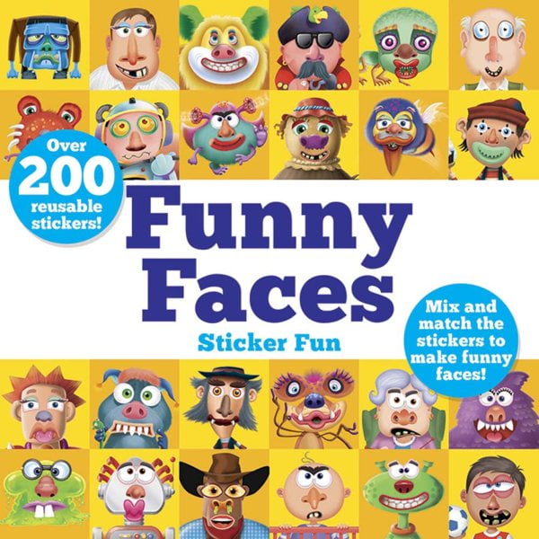 Dover Children's Activity Books Funny Faces Sticker Fun Mix and