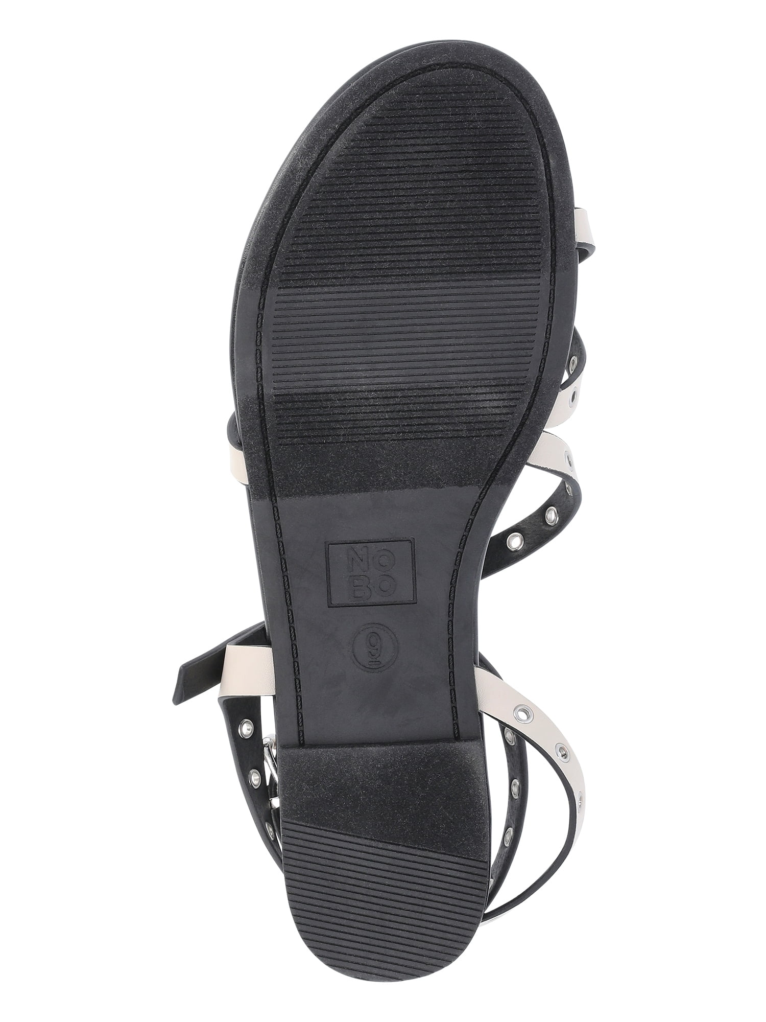 No Boundaries Strappy Flat Sandals, Women's