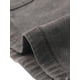 thumbnail image 5 of Faldas de mezclilla para mujer Inspire Chic, de cintura alta, con cremallera, abertura trasera, midi, con bolsillos, gris, talla S, 5 of 6