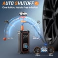 thumbnail image 6 of Ophanie Cordless Portable Tire Inflator - 160 Psi Digital Pressure Gauge, Air Compressor for Car Tires with Automatic Shutoff, Emergency LED Light, Compact Automotive Pump, 6 of 12