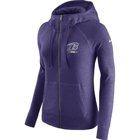 Baltimore Ravens Nike Women's Gym Vintage Full Zip Hoodie Purple Baltimore Ravens Nike Women's Gym Vintage Full Zip Hoodie Purple