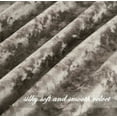 thumbnail image 5 of Chezmoi Collection Lux Taupe Lush Plush Velvet Curtains 2 Panel Set, Room Darkening Luxury Rod Pocket Window Drapes for Living Room Bedroom 50" W x 84" L, 5 of 8
