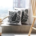 thumbnail image 6 of LALILO Throw Pillow Covers Grunge Vintage With Lettering Retro Cushion Cover 18" x 18", 2111 Pack, 6 of 6