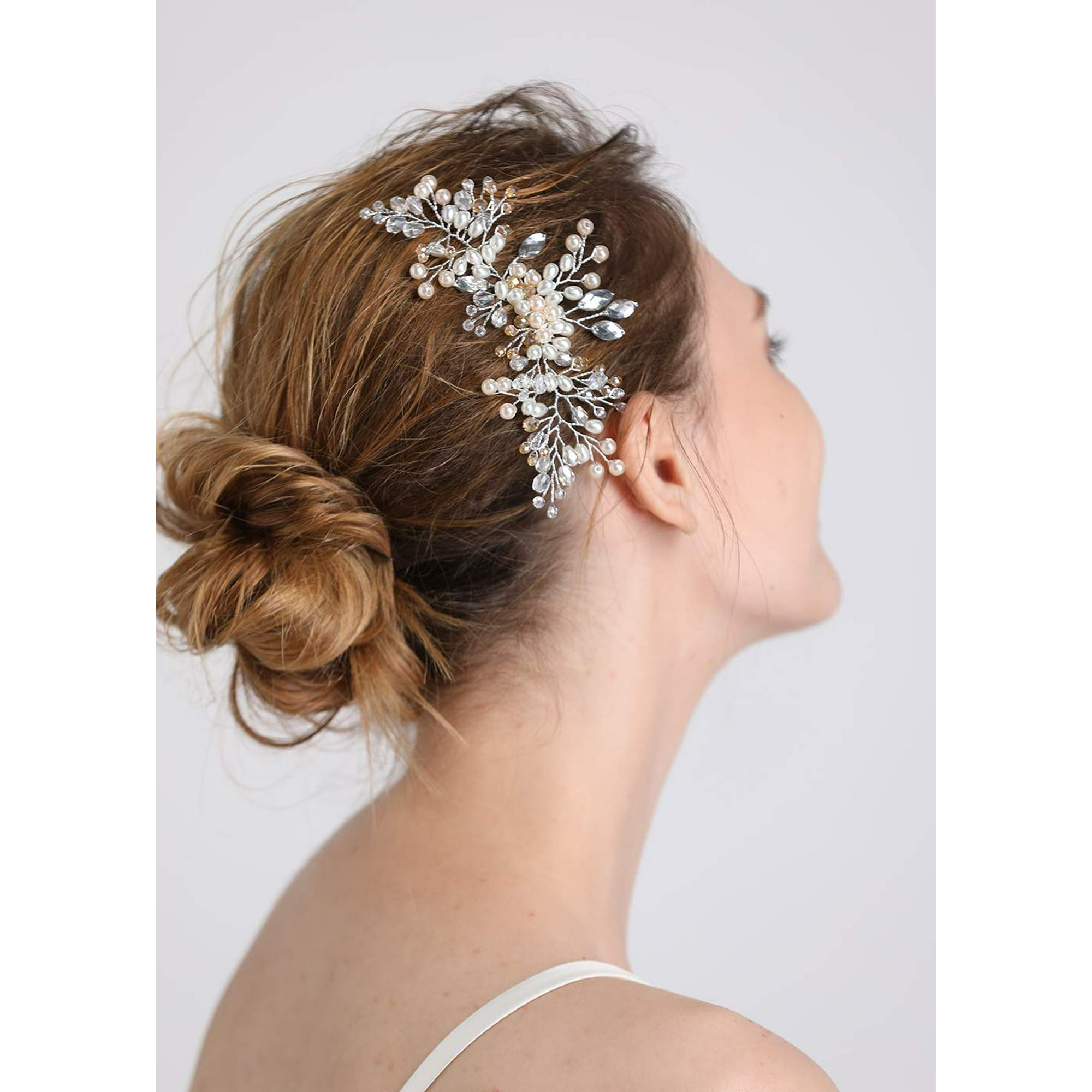 Lepai Women Hair Comb Bridal Headpiece Vintage Style Women Hair Accessories  Wedding Decorative Combs (Rose gold) | Walmart Canada