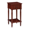 thumbnail image 1 of Convenience Concepts French Country Khloe 1 Drawer Accent Table with Shelf, Mahogany, 1 of 2