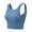 Blue, variant on Women's Seamless Sports Bra Crop Top Vest Wireless Fitness Running Yoga Bralette