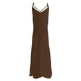 thumbnail image 4 of DHFJKG Summer Maxi Dresses For Women Spaghetti Strap Flowy Casual V Neck Beach Dress Vacation Travel Outfits Stylish Dresses, 4 of 4