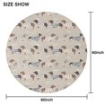 thumbnail image 6 of Cute Cartoon Dachshund Round Tablecloth 60"x60",Wrinkle Wipeable Table Cloth for Kitchen Dining Room Picnic Patio Party, 6 of 6