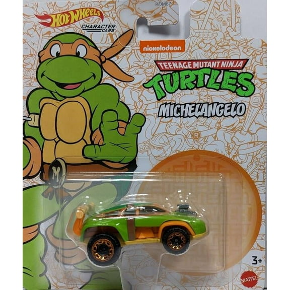 Hot Wheels Character Cars TMNT Michelangelo