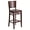 Walnut Wood Seat/Walnut Wood Frame, variant on Flash Furniture Darby Series Slat Back Mahogany Wood Restaurant Barstool