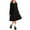 Black, variant on Actgleam Girls Long Sleeve Dress A line Bow Tie School Party Dress,Black,5-6Years