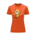 thumbnail image 1 of Playera Blusa De Oso De Peluche Saliendo Del Cierre Ropa Para Mujer Casual Color Anaranjado Talla Mediana Marca Emil SaEs, 1 of 4