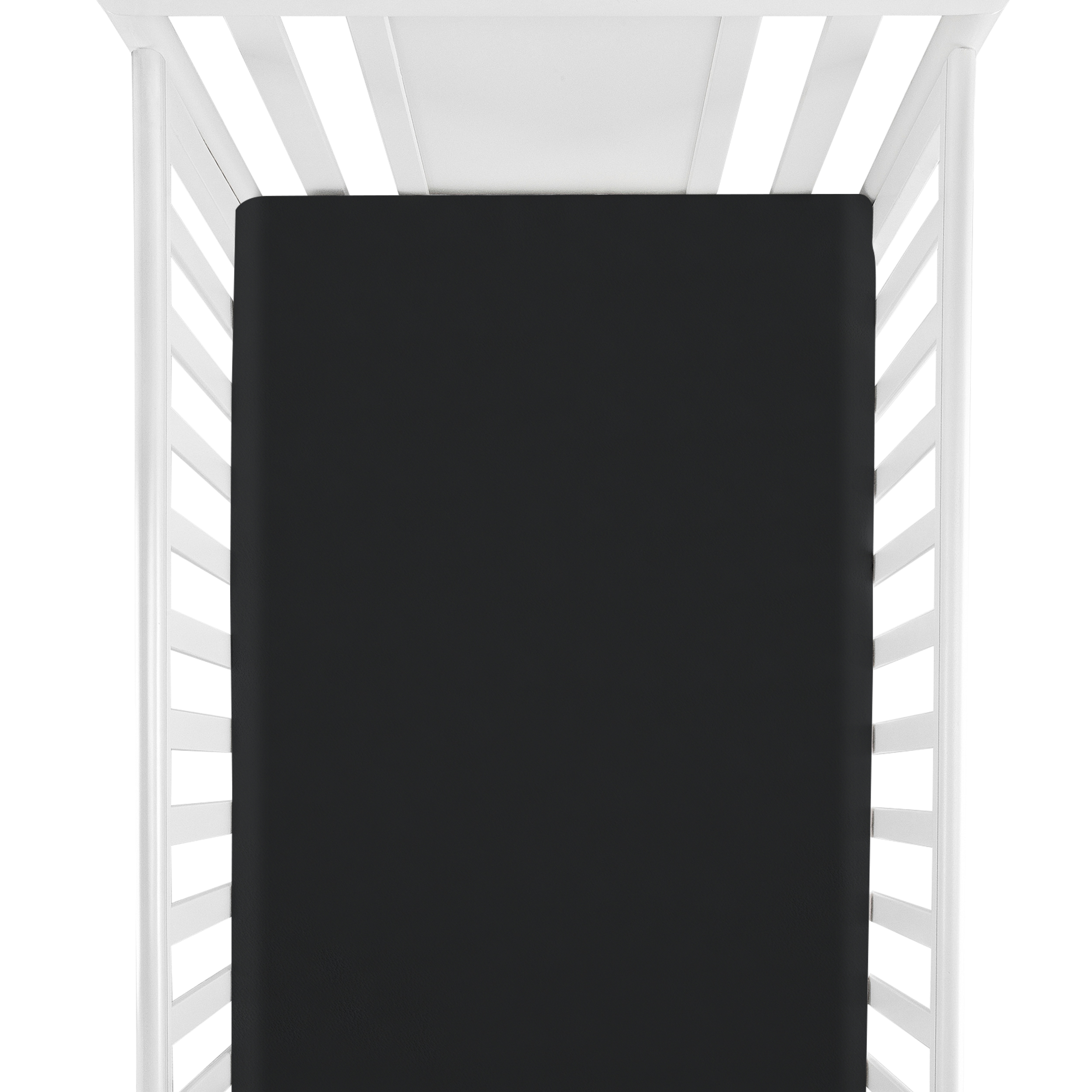 NT Bay Fitted Crib Sheet, Black, Ultra Soft Microfiber photo 5