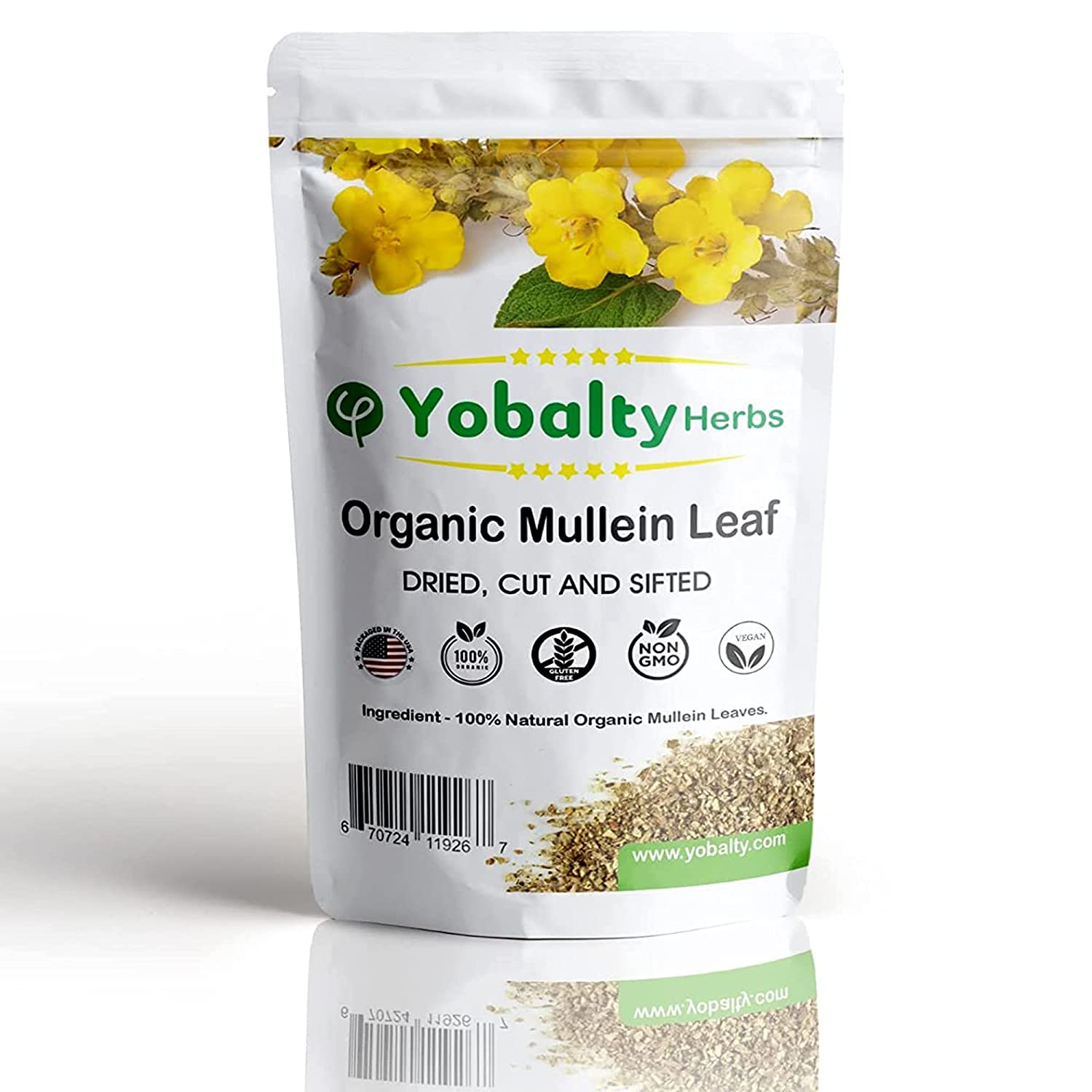 Buy Mullein Leaf Organic, Mullein Tea 1 oz, Vegan Tea Loose Leaf, Dried