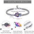 thumbnail image 2 of Adjustable Cremation Jewelry Rose Flower Urn Bracelet for Ashes for Women Urn Keepsake Memorial Bracelet Urn Bangle Ashes Holder, 2 of 7