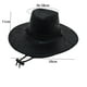 thumbnail image 4 of Sombrero De Vaquero Mujer Elegante Sombrero De Sol Informal Para Viajes Camping Escenario Rendimiento Negro, 4 of 8