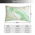 thumbnail image 2 of KLL Green And Gold Abstract Marble Pillow Covers Envelope Closure,Super Soft and Cozy Fuzzy Fleece Pillow Case Cover 20"x30", 2 of 5