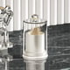 thumbnail image 1 of Dispensador de algodón acrílico y hisopos - Tarro de plástico transparente de 10 oz para organización de baños y tocadores, 1 of 4