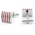 thumbnail image 4 of Gemelos cuadrados para hombre en caja de regalo Gemelos de rayas plateadas para hombre Gemelos de joyería para bodas Camisas Bailes Fiestas Vacaciones Aniversarios Vestidos, 4 of 4