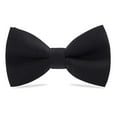 thumbnail image 2 of XASZHN Mens Tie Classic Pre Tied Bow Tie for Adults Solid Color Adjustable Bowtie Black,One Size, 2 of 6