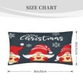 thumbnail image 4 of Bingfone Three Cute Christmas Gnomes Printed Pillowcase 20x36 inches - Standard Pillow Cases with Envelope Closure,Gifts for Women Men, 4 of 9