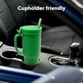 thumbnail image 5 of Silipint 32oz Silicone Tumbler with Handle, Flip Lid and Straw BPA-Free, Non-Toxic, Unbreakable, Freezer, Microwave, Dishwasher Safe Tumbler Perfect for Tea, Cold Water, Smoothies (Classic Green), 5 of 8