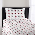 thumbnail image 3 of NBA Offically Licensed Chicago Bulls Microfiber Bed Sheet Set -Full, 3 of 4