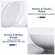thumbnail image 5 of Cuencos de pasta grandes perfectos para ocasiones especiales, juego de cuencos de cerámica para ensaladas de gran capacidad, diseño duradero para pastas, ensaladas, sopas, aptos para microondas y, 5 of 7