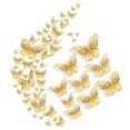 thumbnail image 2 of Decoración de pared de mariposa dorada, 72 piezas, decoración de pared de mariposa, pegatina de pared de mariposa D, decoración de fiesta de mariposa, rendimiento de primer nivel, 2 of 8