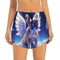 thumbnail image 2 of Hirioo Night Sky Winged French Bulldog for Women's Double Layer Athletic Shorts High-Performance Gym Shorts with Inner Pocket, Elastic Waistband-X-Large, 2 of 7