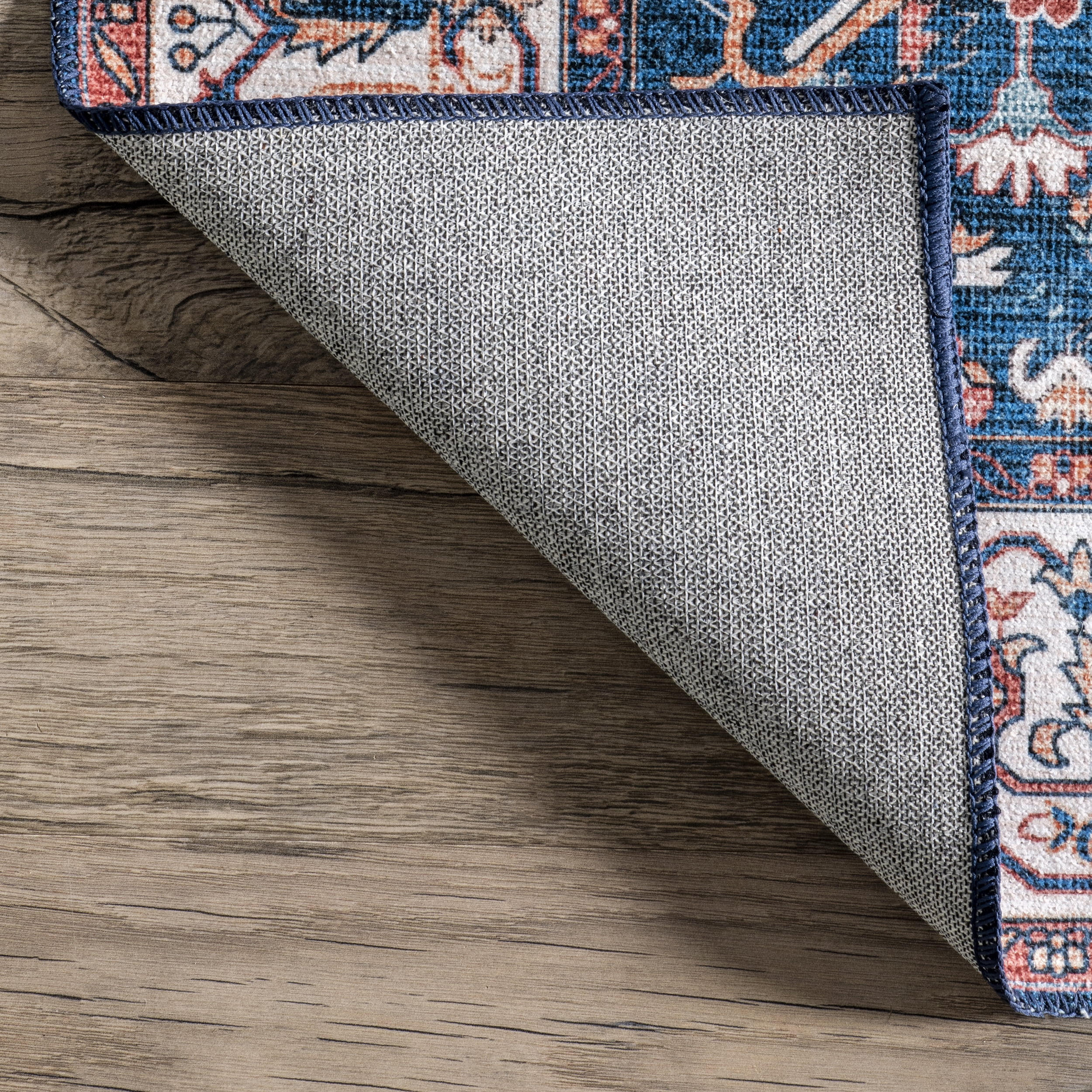 nuLOOM Brielle Machine Washable Vintage Medallion Rust 8' x 10' Transitional Area Rug