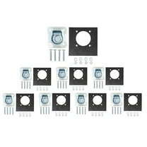 8 Pack Recessed D-Ring with Backing Plate, 6000 lbs Capacity | Tie-Down Anchor Trailer Floor D Ring for Flatbed, Enclosed Trailers, Pickup Trucks, Cargo