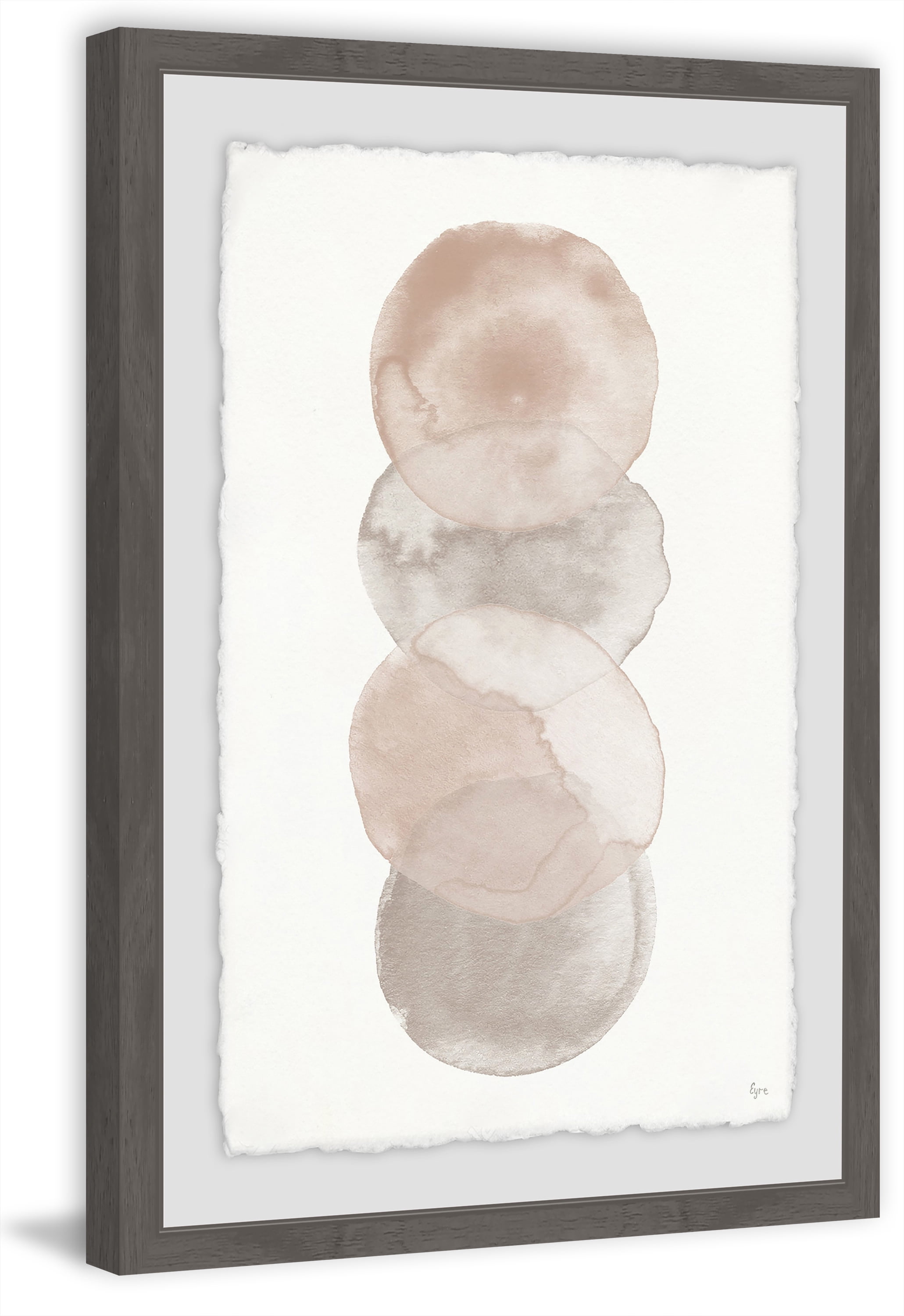 Quadruple Blotch Framed Painting Art Print