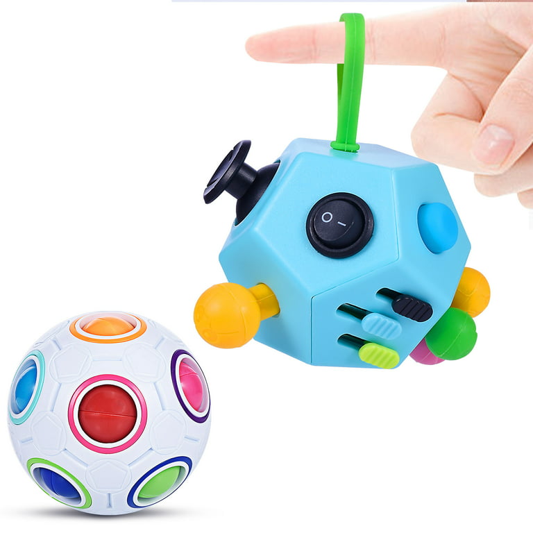 Madison Fidget Dodecagon – 12 Side Fidget Cube Multifunctional Sensory Fidget Toys Adults and Kids – Amazing Fidgets for Relaxation, Anxity Relief 2 Pack Walmart.com