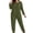 Army Green-07, variant on Nugftut Womens Plus Size Pajama Sets Long Sleeve Chest Pocket Top and Jogger Pants 2 Piece Loungewear